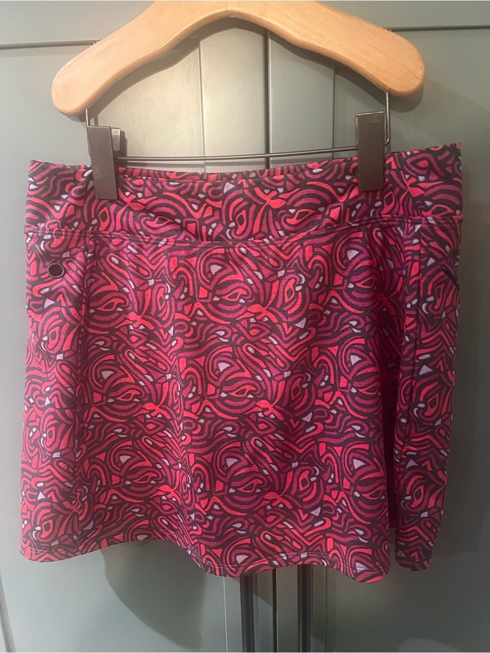 NWOT LL Bean Fitness Skort Print Sz S